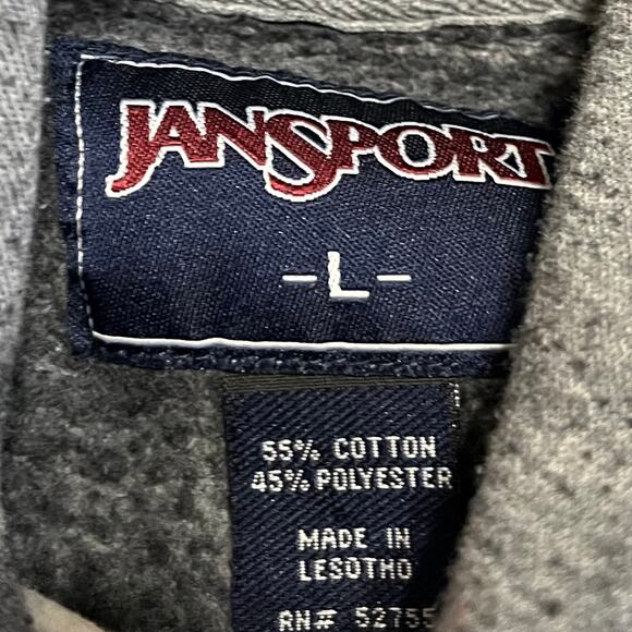 Vintage JanSport Samford Grey Hoodie Large - Picture 3 of 6